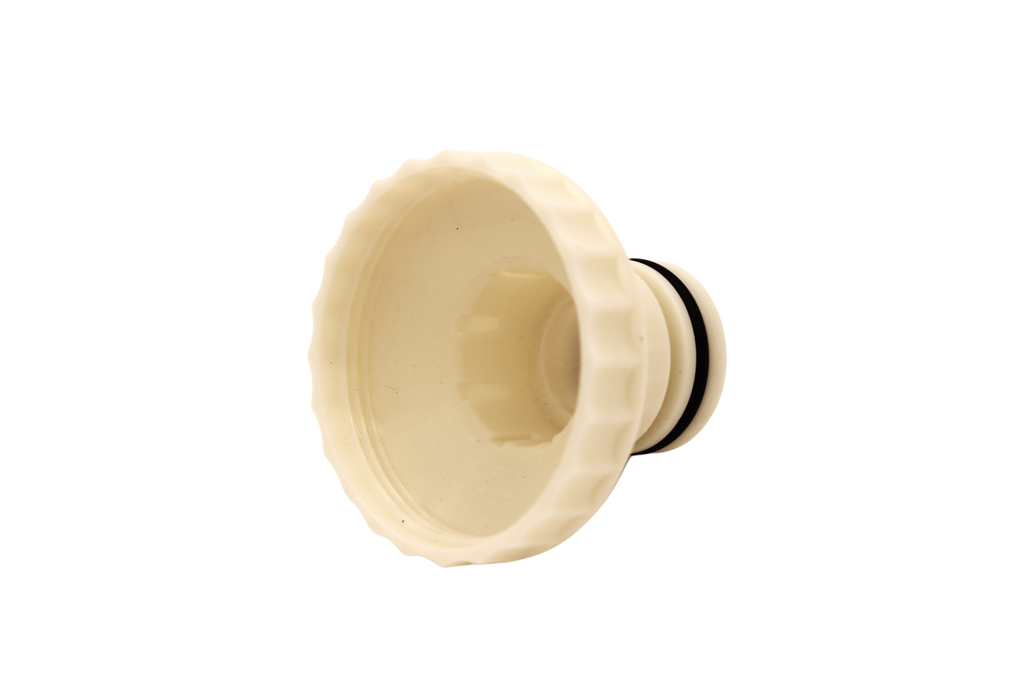 Side view of Pooldevil Pro 2 inch internal thread aim flow fitting