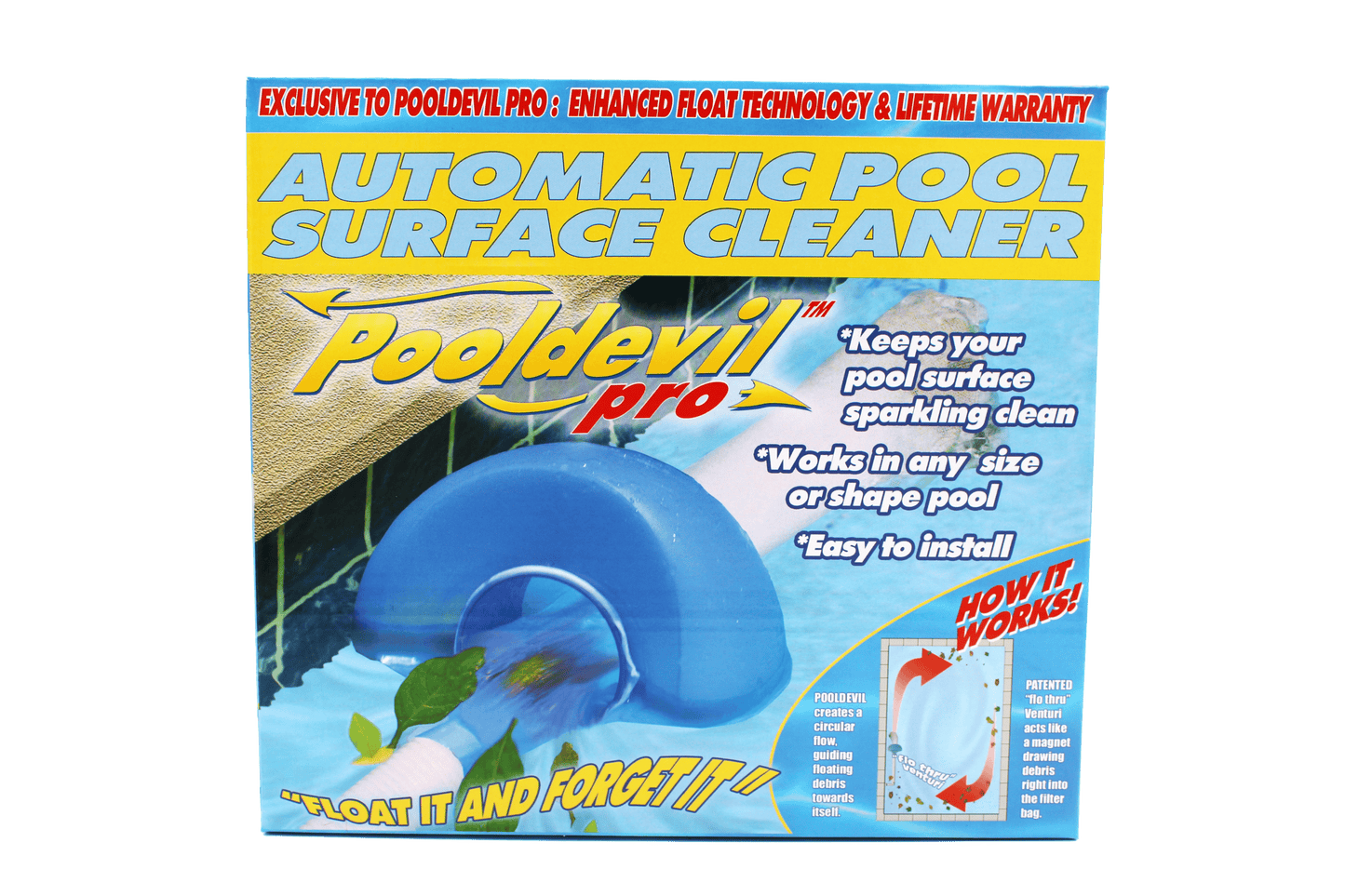 Pooldevil Pro pool cleaner, front side